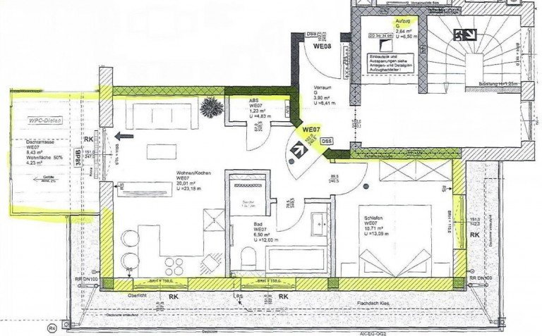 Grundriss WE7 Gelnhausen - Main-Kinzig-Kreis Terrassenwohnung AS-Immobilien.com+++NEUBAU Gelnhausen-Stadt: Komfortabel, zentral Wohnen
