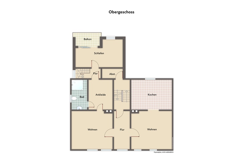 Grundriss OG Wohn- / Gesch�ftshaus Bad Orb