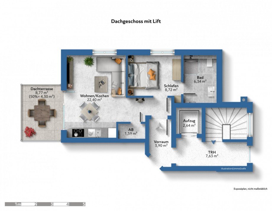 Neubau-Erstbezug mit Lift Penthousewohnung Gelnhausen