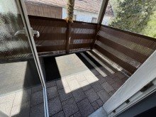 �berdachter Balkon 