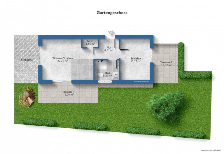 Grundriss Gelnhausen - Main-Kinzig-Kreis Terrassenwohnung 
