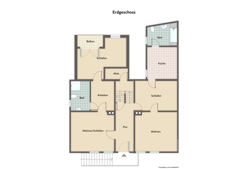 Grundriss EG Wohn- / Gesch�ftshaus Bad Orb