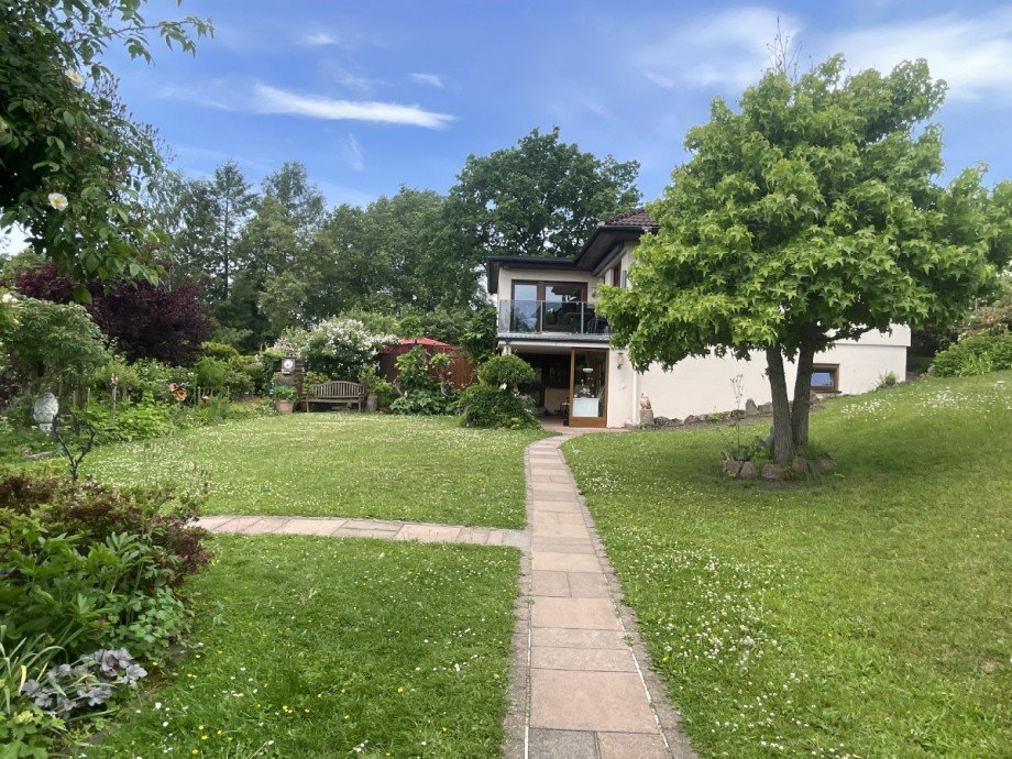 Blick vom Carport Einfamilienhaus Jossgrund-Lettgenbrunn
