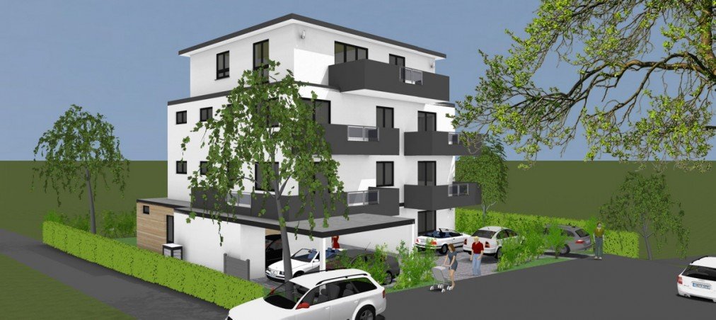 Perspektive Animation Terrassenwohnung Gelnhausen