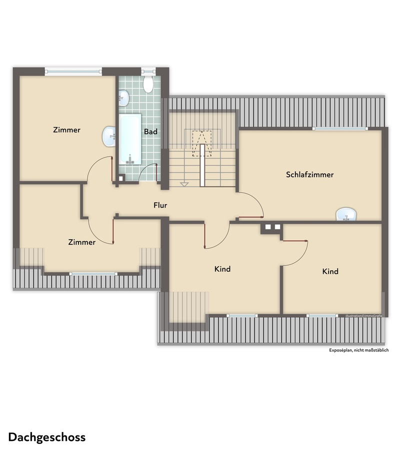 Grundriss DG Reihenhaus Bad Orb