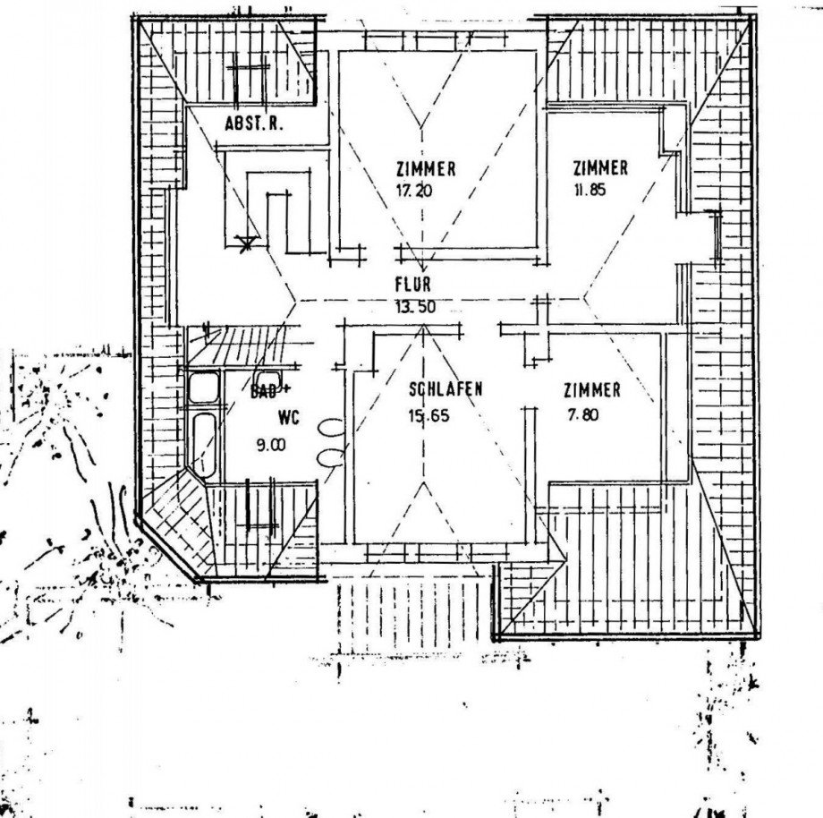Grundriss Dachgeschoss Villa Bad Orb