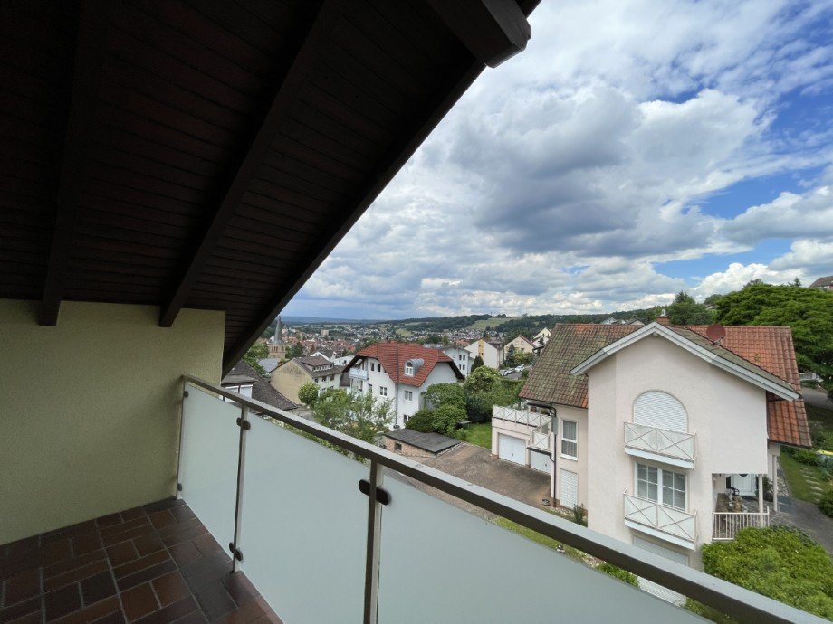 Blick vom Balkon Terrassenwohnung Bad Orb