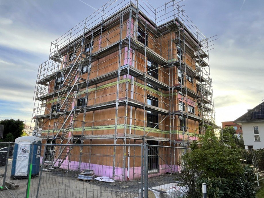 Neubau Bautenstand April 2026 Terrassenwohnung Gelnhausen