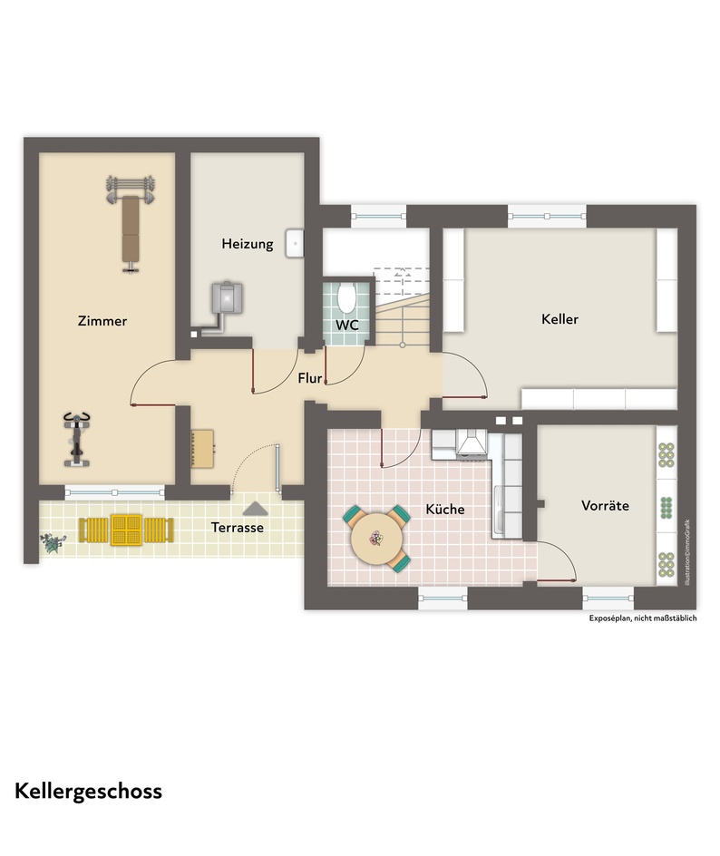 Grundriss KG Reihenhaus Bad Orb